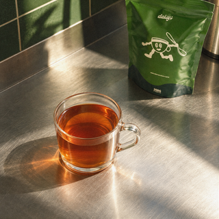 Almond Affair i glas med pose
